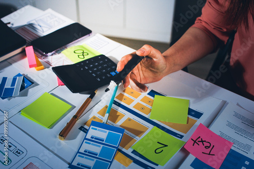 team of UI UX web designer are working together to develop mobile responsive websites with UI UX front end designer previews