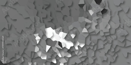 Subtle abstract background with irregular polygons in muted grey tones and bright white highlights creating a textured geometric mosaic effect