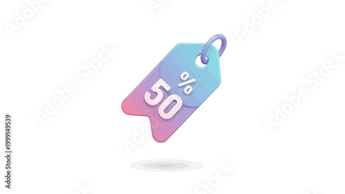 Get a 50% Discount Special Offer Tag for Sales and Promotions
