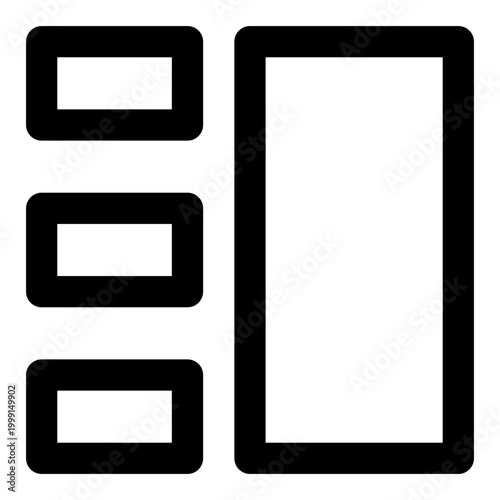 Wireframe outline icon set