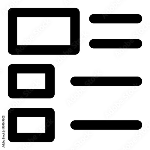 Wireframe outline icon set