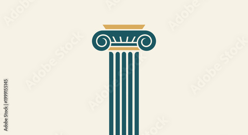 Ionic Column Capital Architecture Detail.