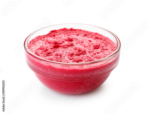 Bowl of horseradish sauce w...