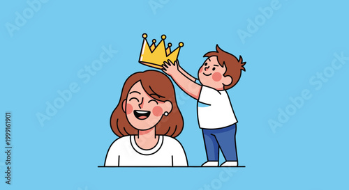 Photos Child places crown on mother's head, celebrating her as queen