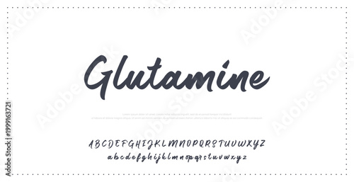 modern natural element illustration headline design template card typography handwriting identity font unique branding letter poster handwritten simple text vintage retro script gray isolated clean