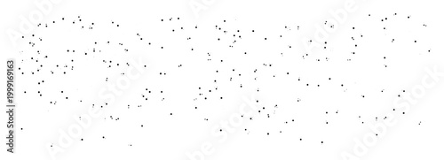 Abstract halftone pattern with scattered black dots on a clean white background texture.