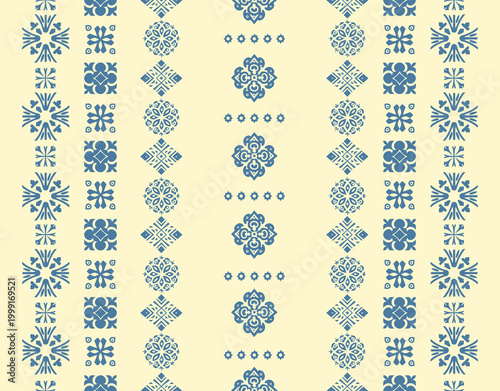 Motifs Ikat floral paisley embroidery floral. ikat ethnic Saree Sarong oriental pattern traditional.Ikat embroidery style abstract embroidery design for texture,fabric,clothing,wrapping,decoration