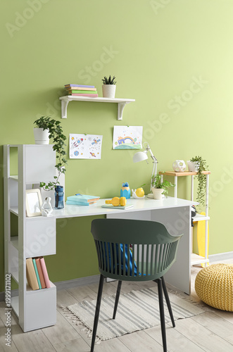 Children's workplace with s...
