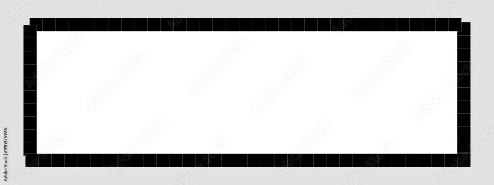 Naklejka premium Pixel text boxes. Quote box frame. Text quotes banner illustration. Empty pixelated frame collection. Retro 8 bit border speech chat bubble, shape pack, message, talk balloon. Vector