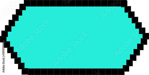 Pixel text boxes. Quote box frame. Text quotes banner illustration. Empty pixelated frame collection. Retro 8 bit border speech chat bubble, shape pack, message, talk balloon. Vector