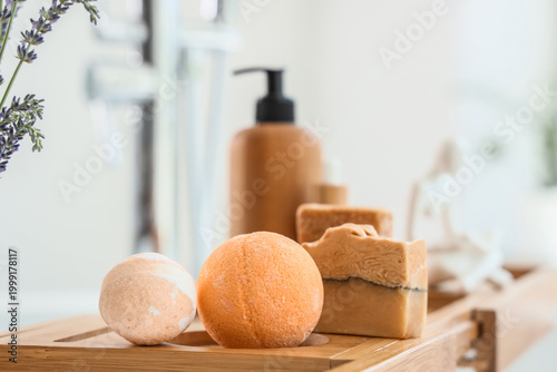 Natural spa bathroom still ...
