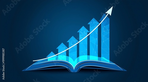 Abstract Illustration of Business Growth and Knowledge.
