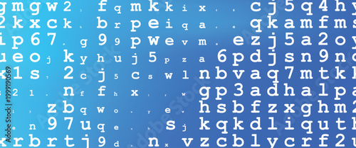 Dark blue vector template with isolated letters. Shining illustration with ABC symbols on abstract template. Best design for your ad, poster, banner of college.