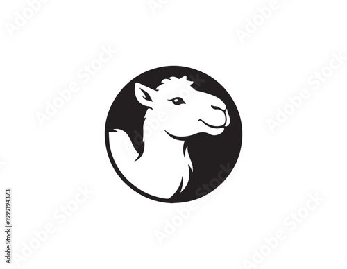 camel head logo in a modern and simple style