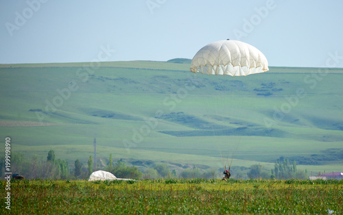 Canvas Print Skydiving