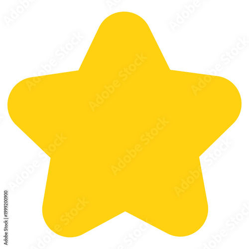 丸みのあるかわいい星のイラスト