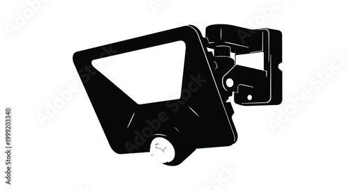 Modern Outdoor Smart Floodlight with Motion Sensor for Home Security and Automated Lighting