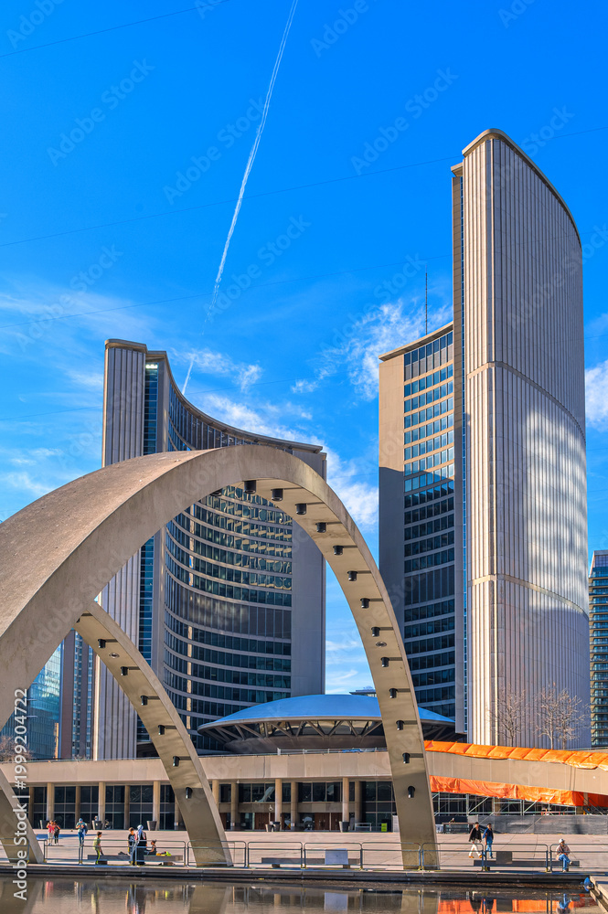 Fototapeta premium Toronto cityscape in the downtown district, Canada