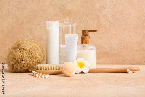 Bath accessories and flower...