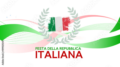 Festa della Repubblica Italiana - banner, background - vector illustration