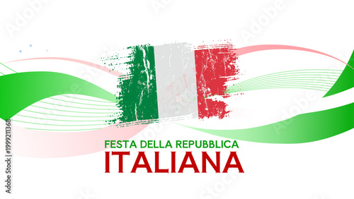 Festa della Repubblica Italiana - banner, background - vector illustration