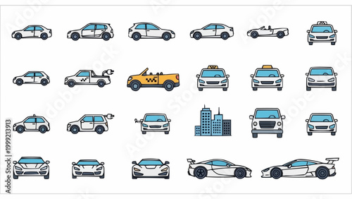 Diverse Collection of Modern and Classic Cars and Vehicles.