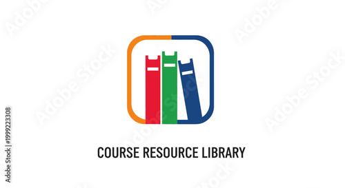 Course Resource Library Icon Logo.