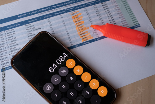 Monthly Payroll Summary Document