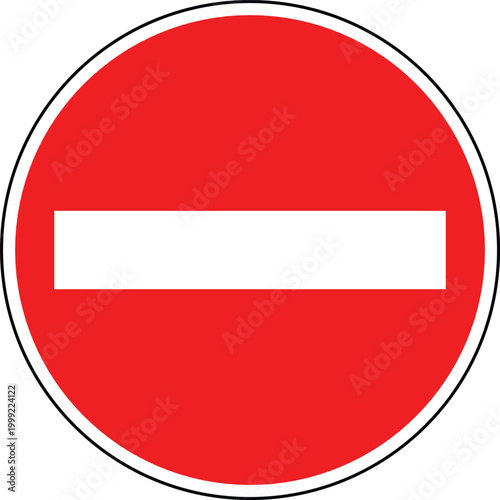 No Entry Blank Red Circle Road Sign Portugal Vector Free Download No Entry Blank Red Circle Road Sign Portugal Vector - GFXLoad