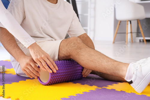 Female physiotherapist and ...
