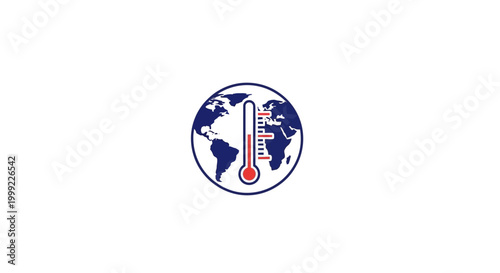 Global Warming Temperature Rising Symbol.