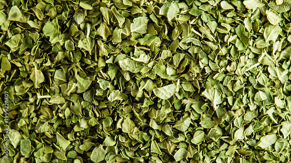 Fototapeta premium Dried Oregano Herb Texture Background Close Up Macro Shot.