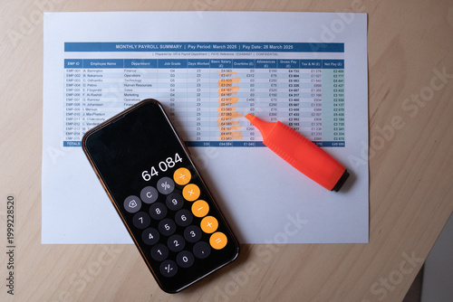 Monthly Payroll Summary Document