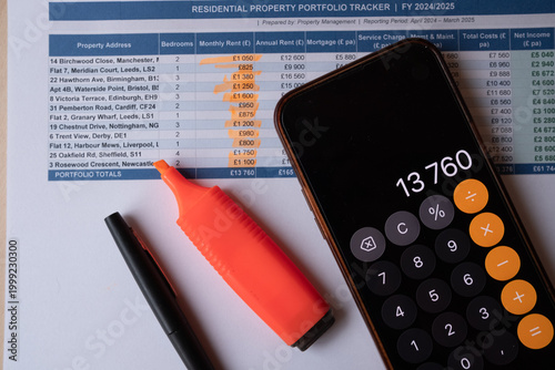 Residential Property Portfolio Tracker Document