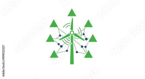 Green Tree Molecular Structure Diagram.