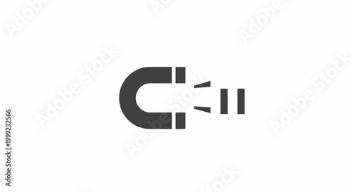 Magnet Attracting Metallic Objects.