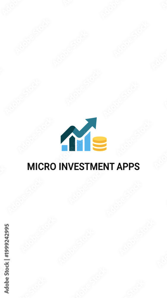 Fototapeta premium Micro Investment Apps Logo Design.