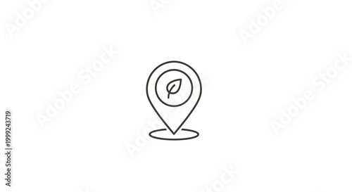 Bilde på lerret Map Location Pin Icon Symbol.