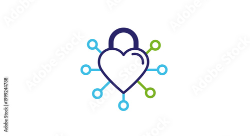 Heart Shaped Lock with Connections.