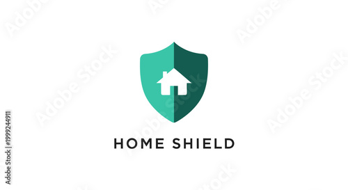 Home shield protection logo symbol.