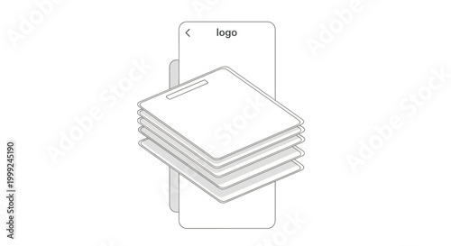 Stack of paper documents.