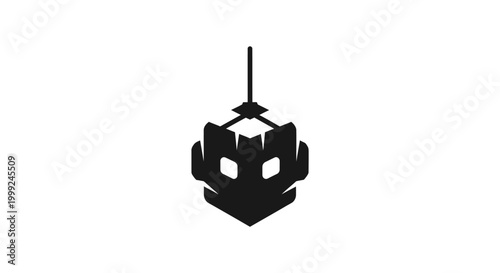 Black Iron Medieval Knight Helmet.