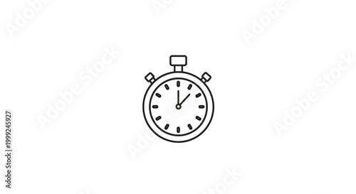 Stopwatch timer clock icon symbol.