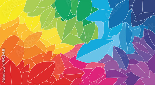 A colorful abstract leaf pattern background