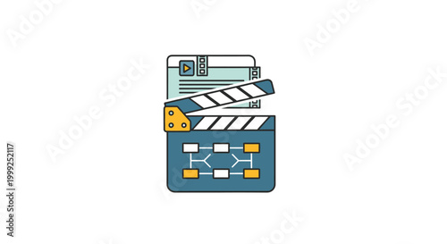 Clapper board film production tool.