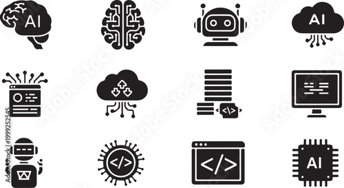 vector set of eco icons