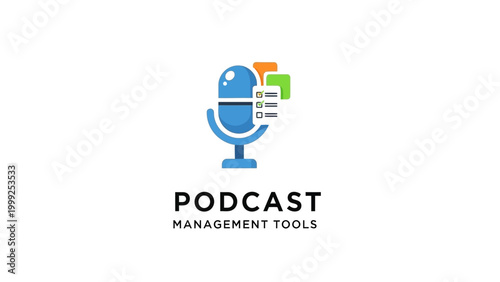 Podcast Management Tools Logo Design.