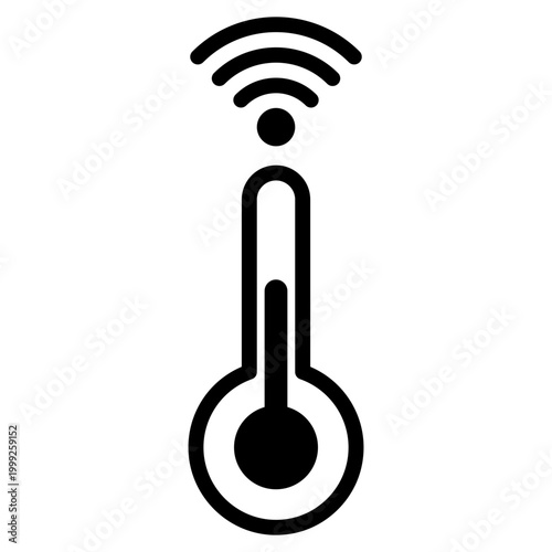 smart temperature heater icon
