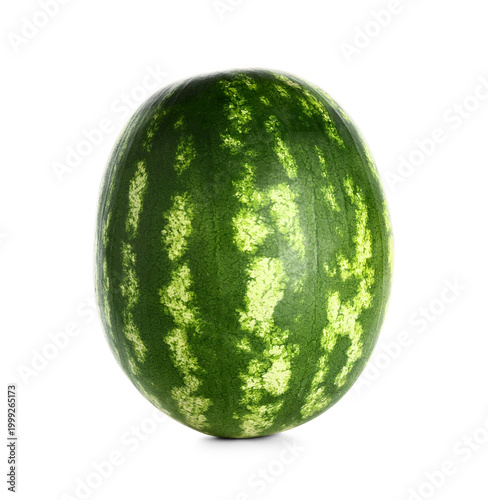 Fresh watermelon on white b...
