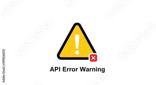 API Error Warning Sign Icon Symbol.